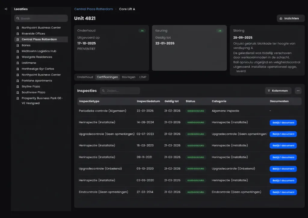 LiftView — Asset Portal for LiftConsult
