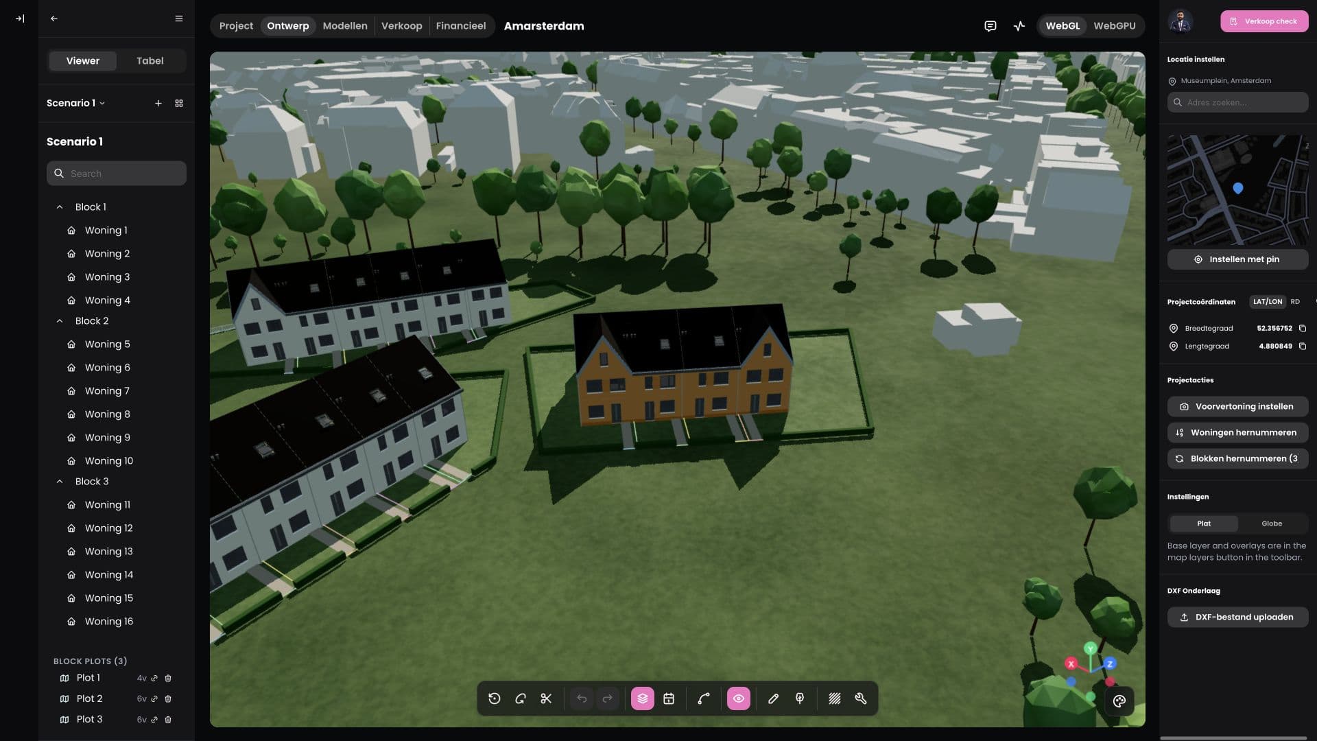 Before: the same project in the previous project editor.