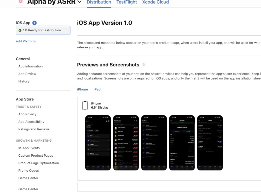 Alpha Sales App Approved for the Apple App Store