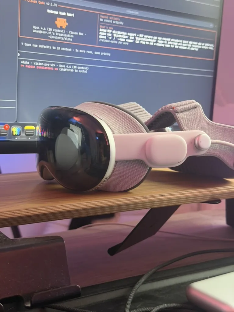 Apple Vision Pro with Alpha platform